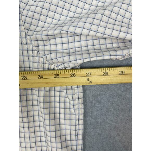 Vintage Polo Ralph Lauren Shirt Men's 2XLT White Squares Short Sleeve Button Up - Picture 6 of 8
